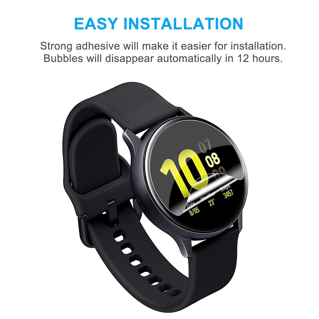 Bộ 4 Miếng Dán Bảo Vệ Màn Hình Đồng Hồ Samsung Galaxy Watch Active 2 40mm 44mm