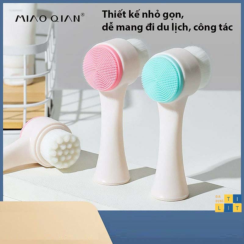 Cọ Rửa Mặt 2 Đầu Massage Siêu Sạch Hàn Quốc (Cọ Rửa Mặt)