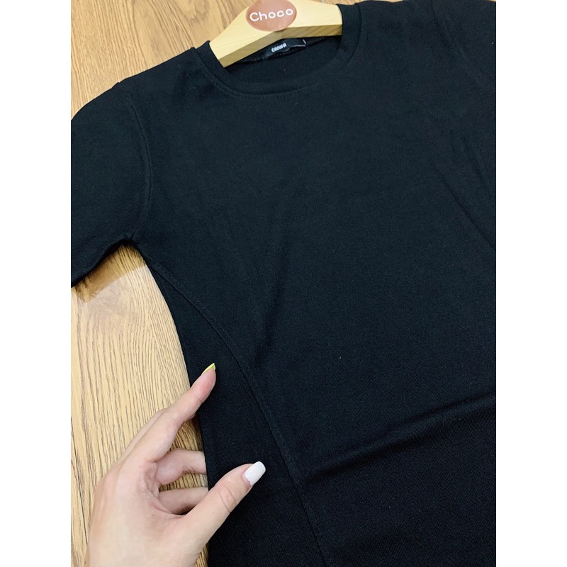 Đầm thun dáng xoè basic phong cách Hàn