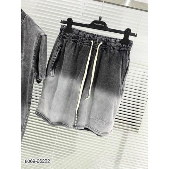 Bộ Nam LV Thêu Chữ Chất Cotton mát Mịn - Bộ LV Nam Vải Loang Cao Cấp