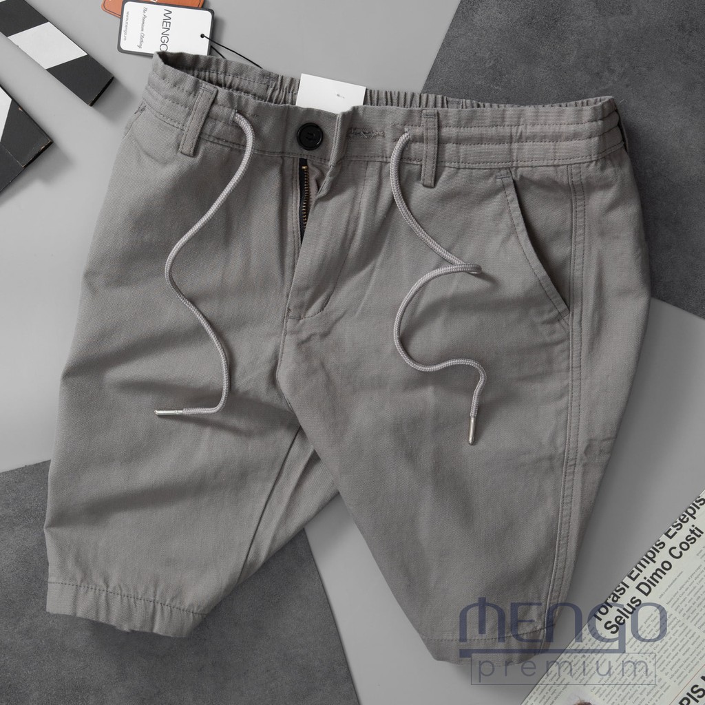 Quần đùi nam, Quần Đũi Nam linen MENGO Trắng [Mua 2 giảm 10%] - Q12