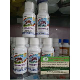 Thuốc diệt côn trùng PERMECIDE 50E l Diệt Muỗi, Ruồi,Gián, Kiến, Bọ chét,rệp...100ml