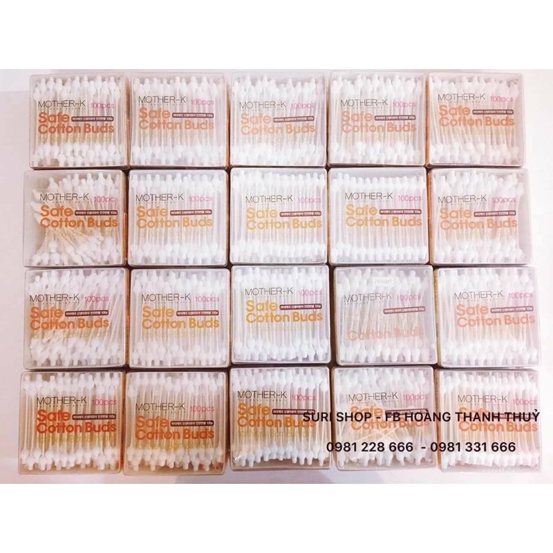 Tăm bông Mother-K Hàn Quốc (100c)