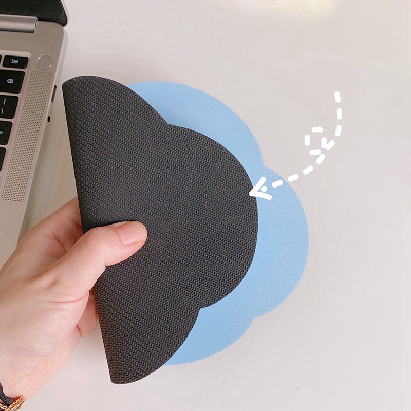 Tấm Lót Chuột Máy Tính Chống Trượt In Hình Đám Mây Dễ Thương Tiện Dụng