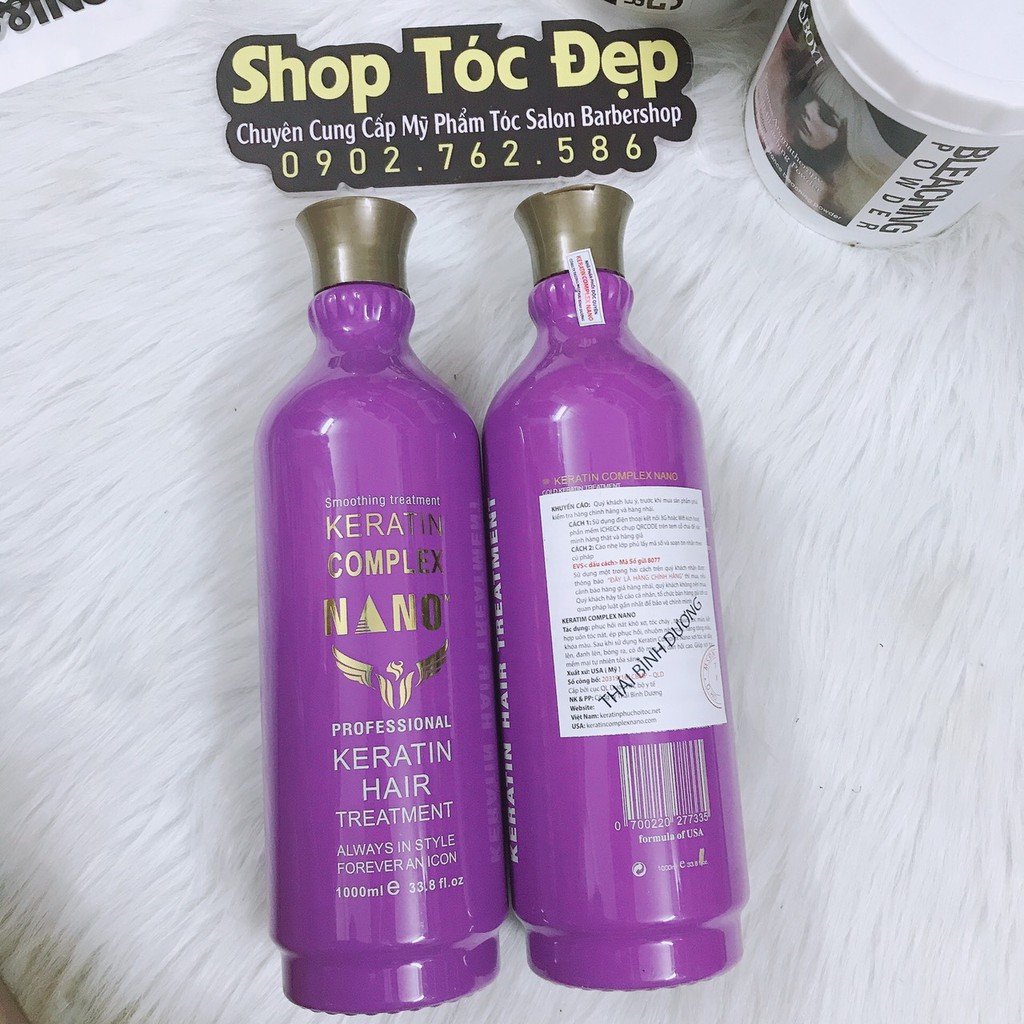 Hấp ủ phục hồi tóc Keratin complex Nano tím