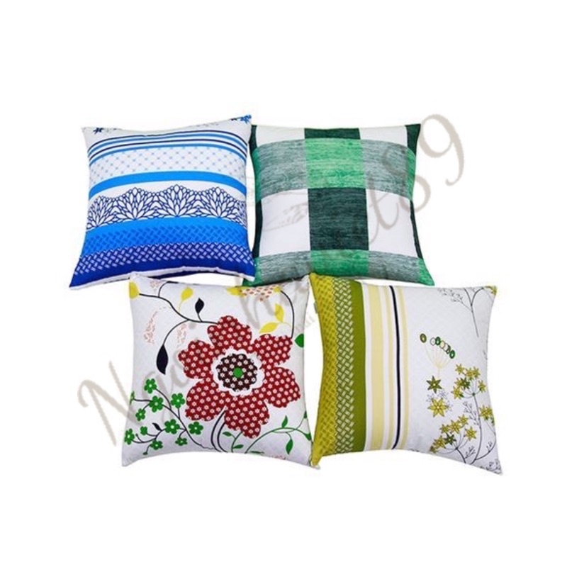 Vỏ gối salon, vỏ gối tựa, áo gối tựa 40x40cm cotton hoa Hometex