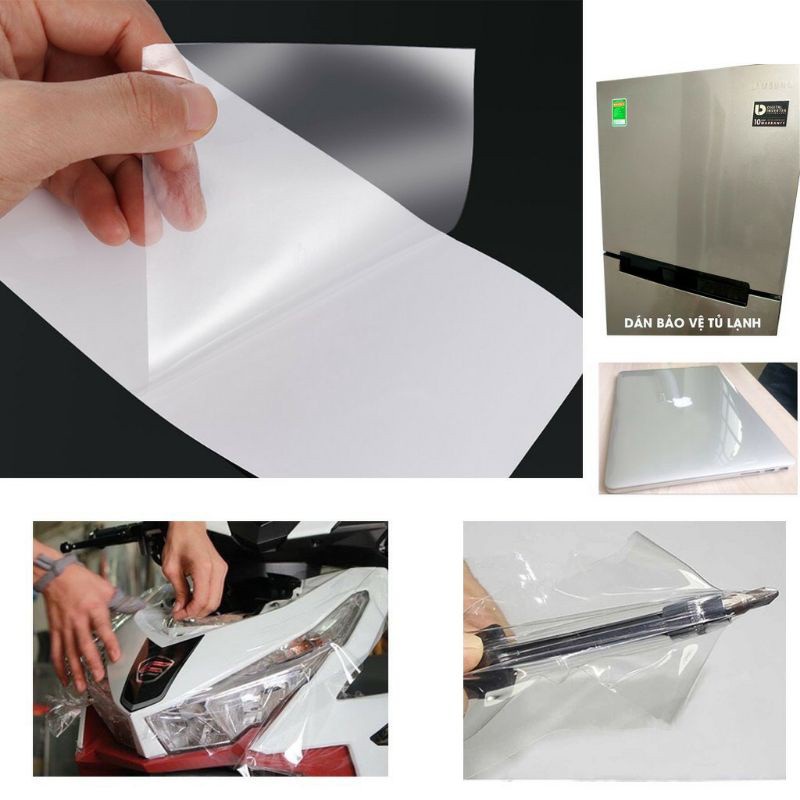 Giấy dán- nilong - Decal Trong Dẻo Dán Vỏ Laptop, Điện Thoại, Xe Máy - Hàng nhập khẩu