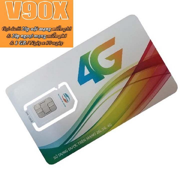 SIM 4G VIETTEL GỌI SIÊU RẺ DATA SIÊU KHỦNG V90X - GÓI CƯỚC MỚI MẠNH GIỮ