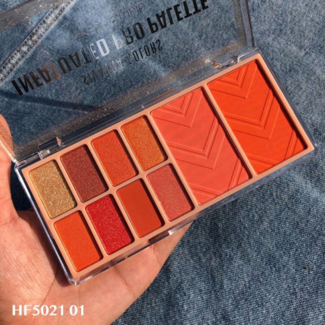 Set Phấn Mắt - Má Hồng Sivanna Infatuated Pro Palette  HF5021 Thái Lan