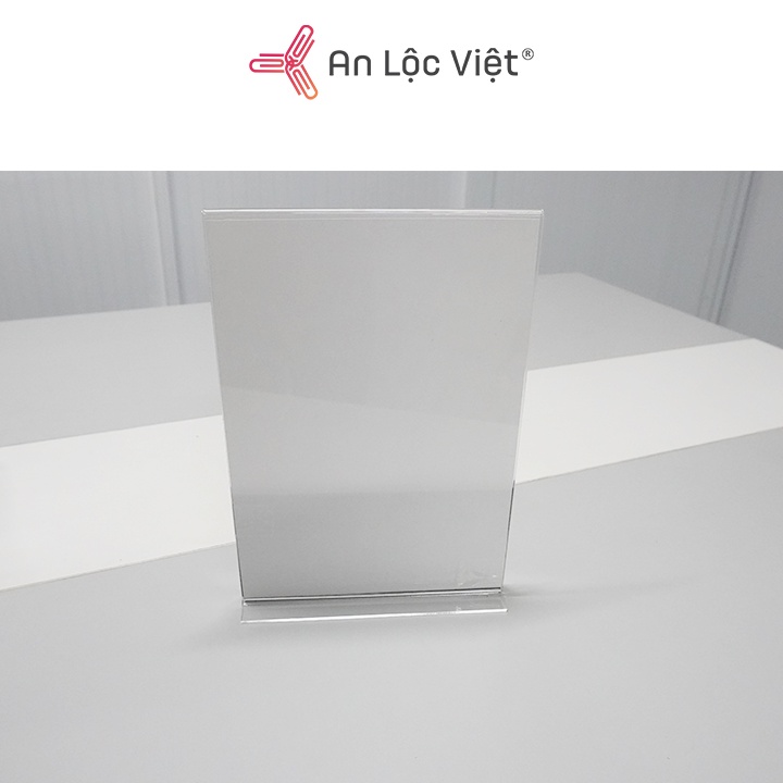 Kệ mica 2 mặt A4, A5, A6 đứng đế lùa