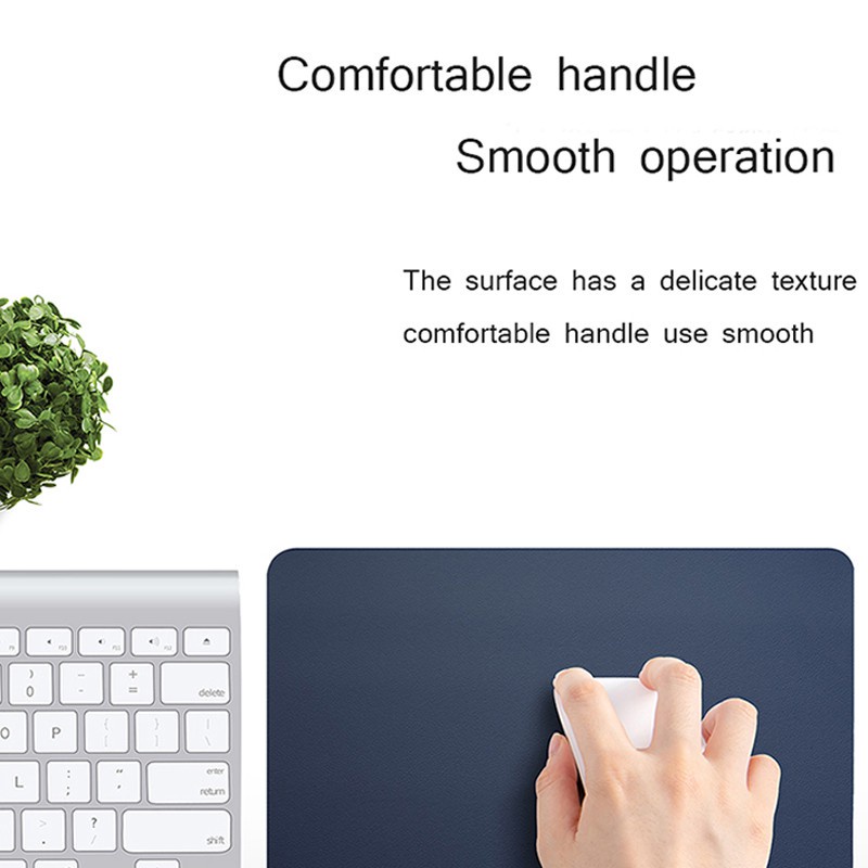 Miếng Lót Chuột Bằng Da PU Chống Thấm Nước Tiện Dụng Cho Laptop/ Máy Tính