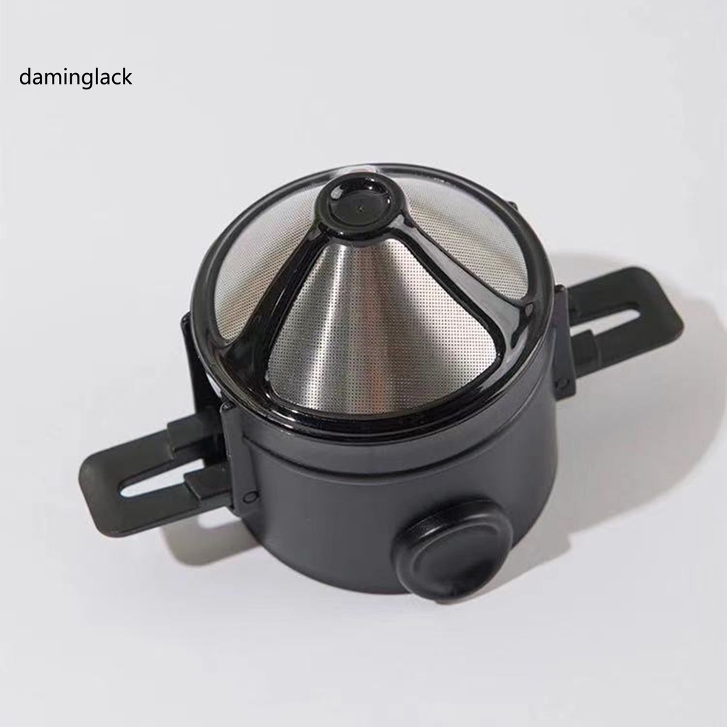daminglack Household electrical appliances Black Color Coffee Dripper Drip Coffee Filter Supplies Heat Resistant for Home