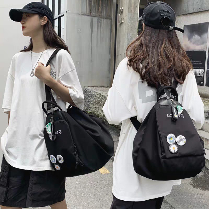 Túi đeo chéo dáng dài gập đôi thành balo 2IN1 siêu độc lạ phong cách đường phố - Hàng nhập khẩu