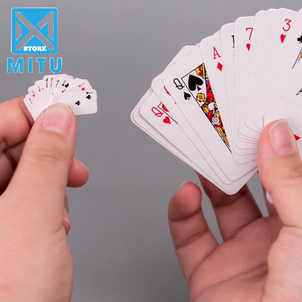 Bộ Bài Tây Poker Super Mini Tí Hon 52 Lá Độc Đáo SP4837