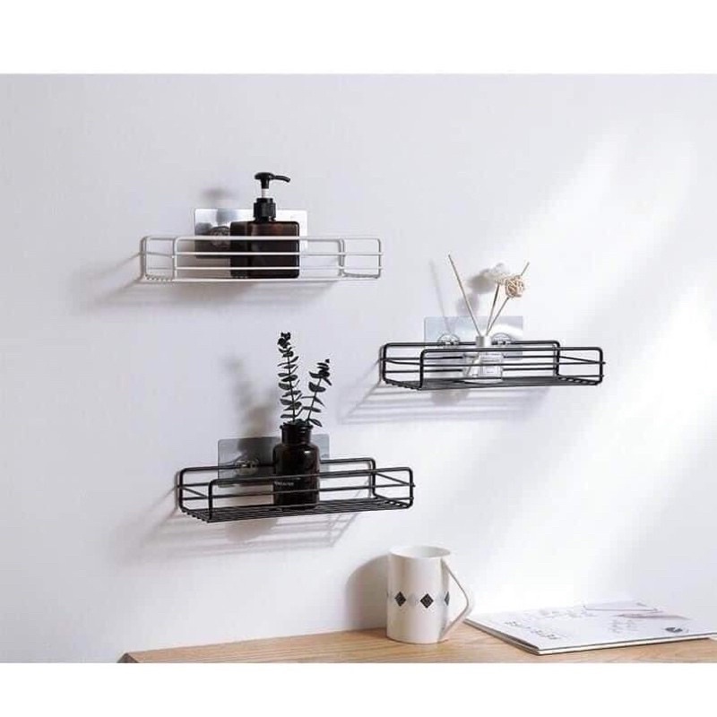 Kệ Sắt Dán Tường Chữ Nhật Siêu  Chắc Chắn