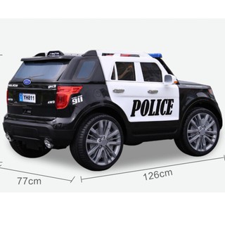 Ô tô điện trẻ em cảnh sát Model YH-811 4 động cơ + 2 ghế da đèn nháy cảnh sát siêu khủng – DH STORE