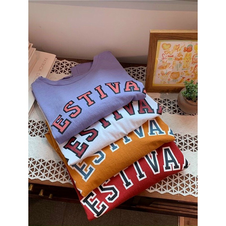 Áo Croptop Tay Lỡ Phối Chữ C3