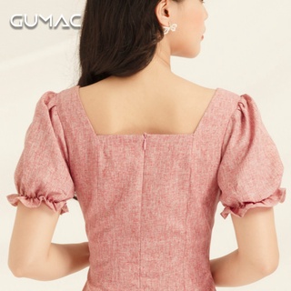 Đầm cổ U đăng ten DA825 GUMAC