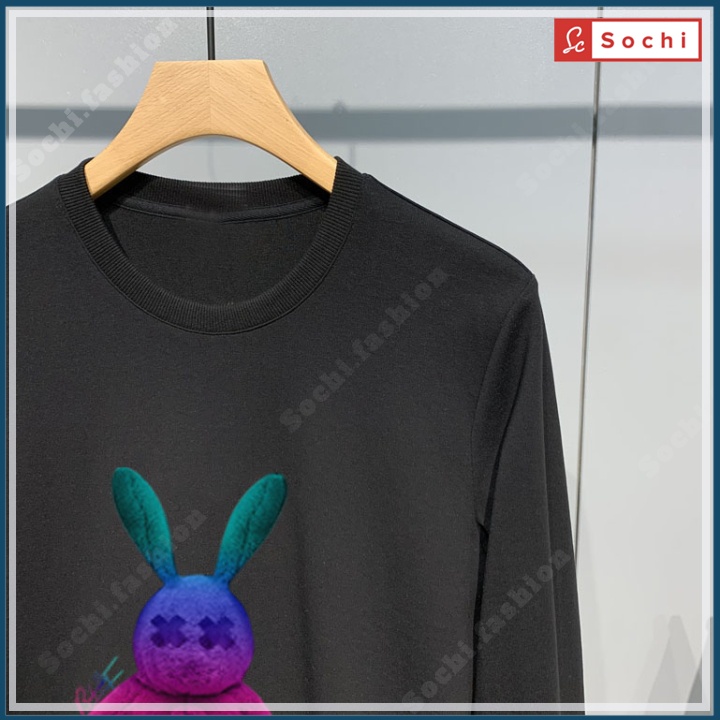 Áo nam tay dài, áo thu đông nam Sochi chất nỉ mềm mịn mã SW68.2 in Thỏ Rabbit C