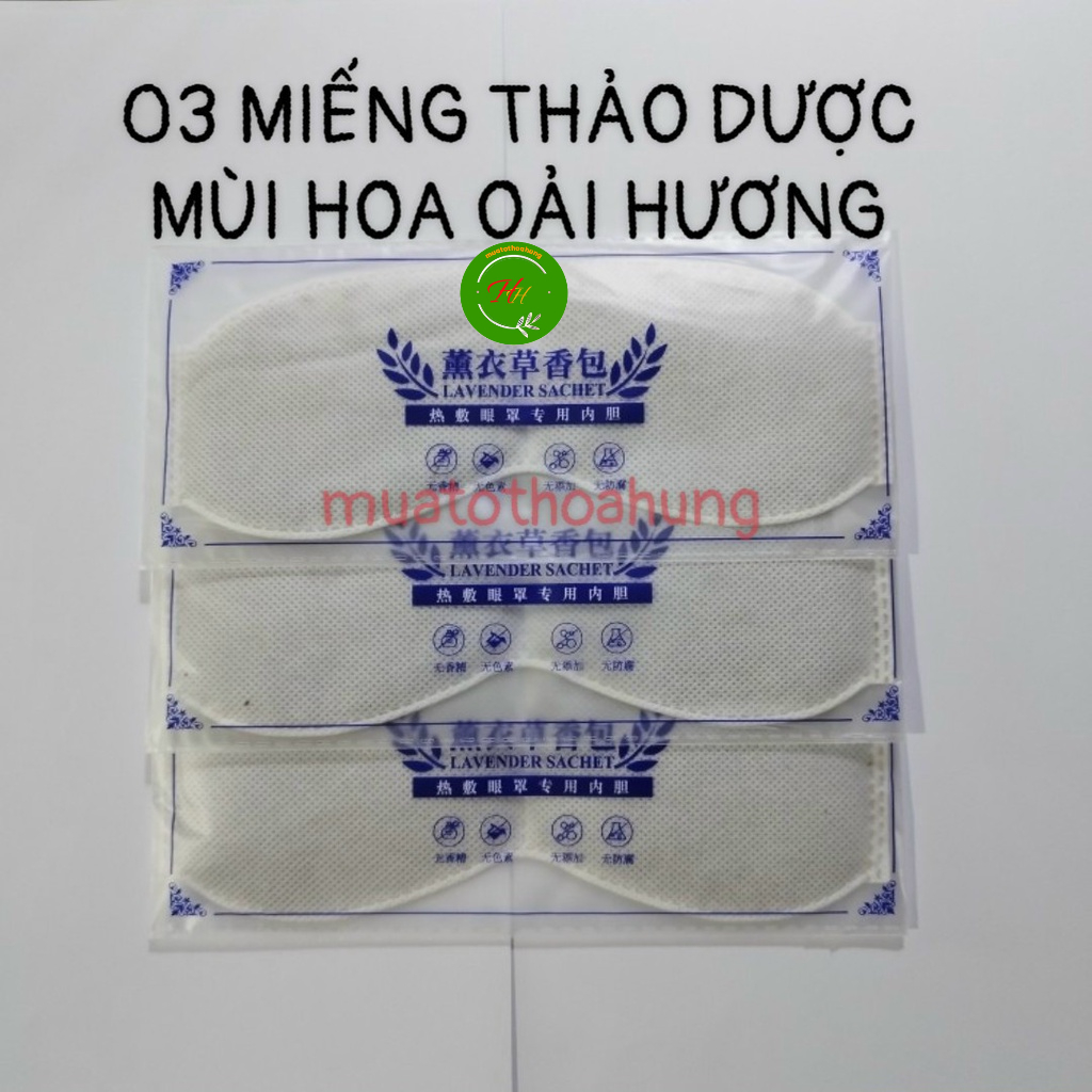 Túi Chườm Mắt Thảo Dược Làm Nóng Bằng Điện Thư Giản  Giảm Quầng Thâm Mắt