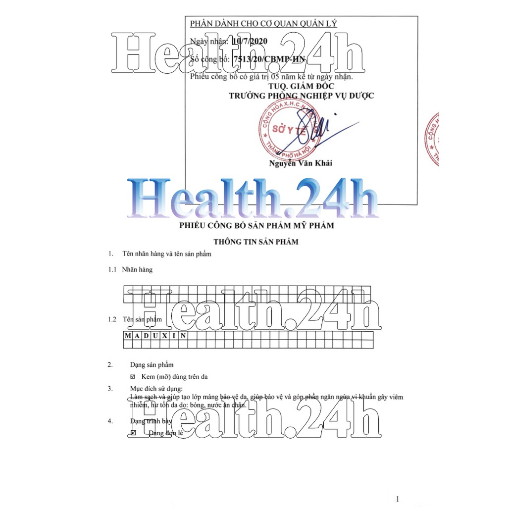 ComBo 10 Hộp Kem MADUXIN 20g
