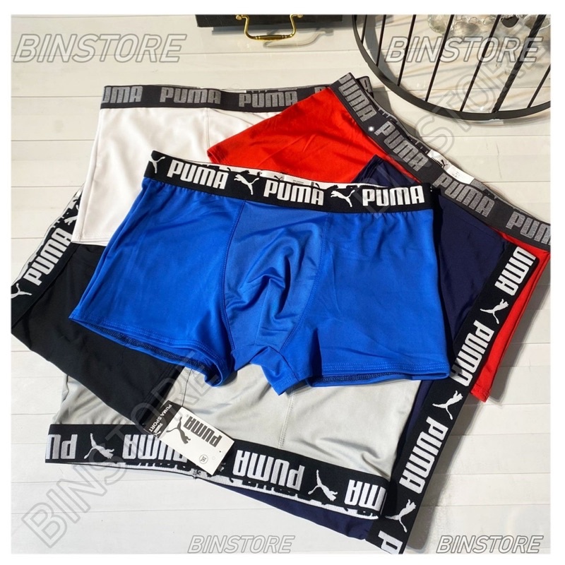 [Sịp Đẹp]Quần sịp đùi nam,quần lót nam hàng caPuma Vải Thun Lạnh Cao Cấp (chất mát,thoáng khí),co giãn 4 chiều khử khuẩn
