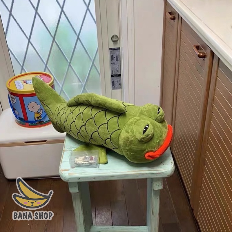 Gấu bông gối ôm ếch xanh Pepe cá chép siêu bựa dành cho vozer