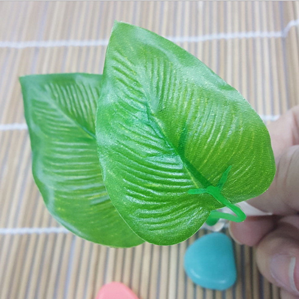 Võng Treo Lá Cây Nhân Tạo Trang Trí Bể Cá