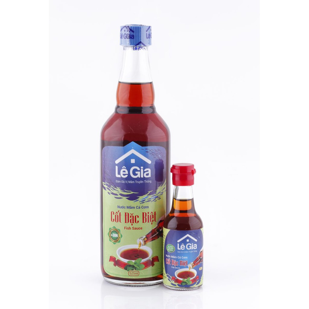Nước mắm cốt cá cơm nguyên chất 525ml - Lê gia