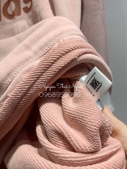 Áo hodie adi.dá hồng vỏ đỗ