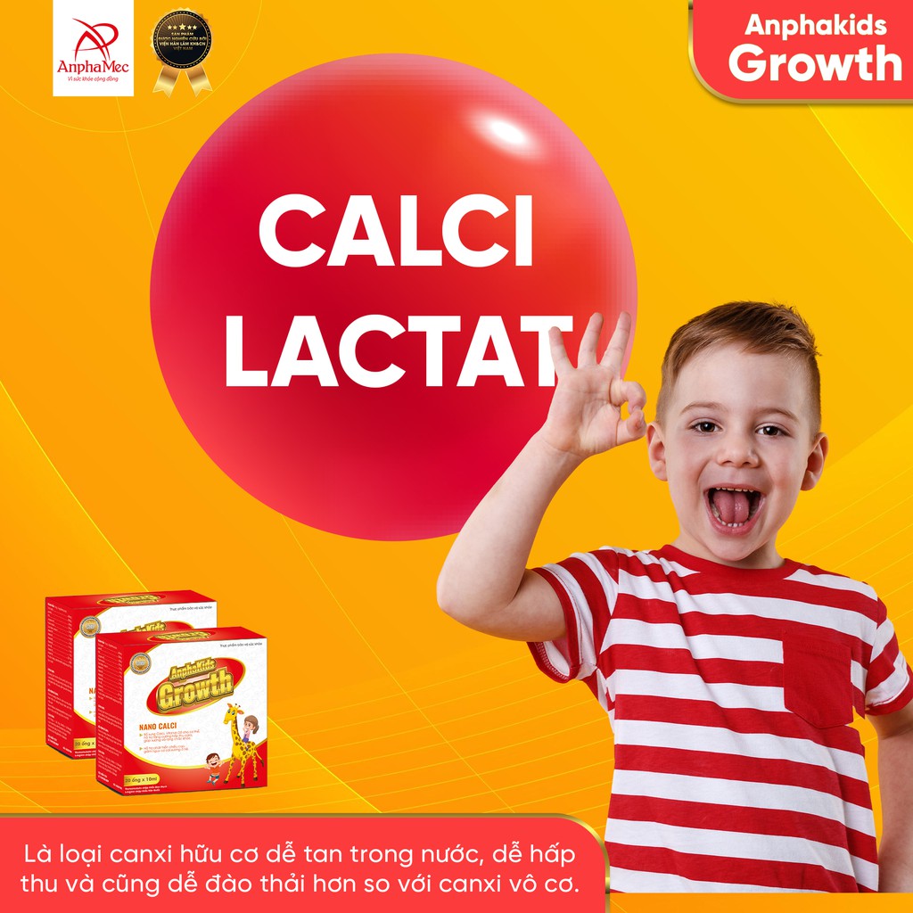 Bổ Sung Canxi Giúp Trẻ Cao Lớn Anphakids Growth