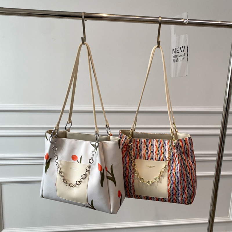 Túi đeo vai IELGY sức chứa lớn in họa tiết trẻ trung thời trang dành cho nữ