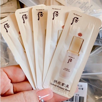 Combo 10 gói kem lót Whoo Make up Gongjinhyang Mi Velvet Prime Base 1ml x 10 | BigBuy360 - bigbuy360.vn