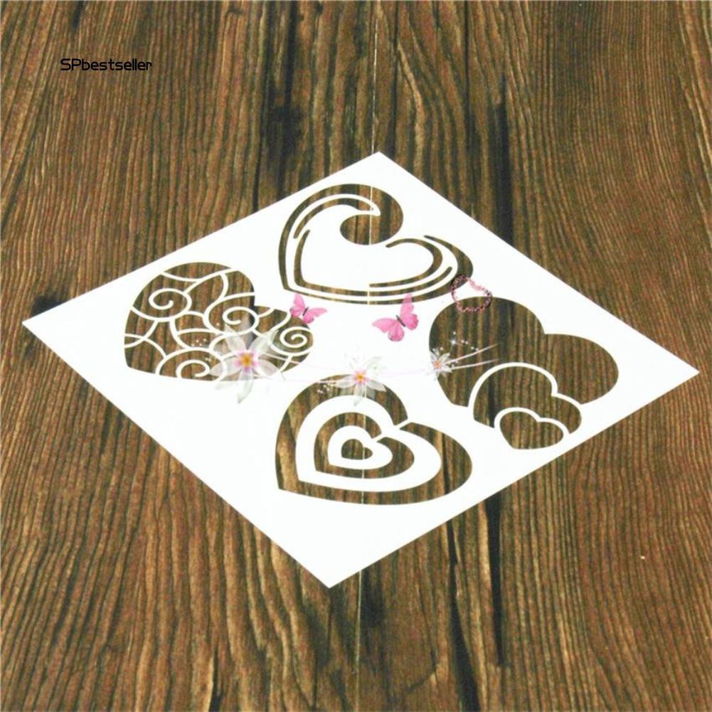 Khuôn tô tạo hình trái tim độc đáo trang trí sổ thiệp