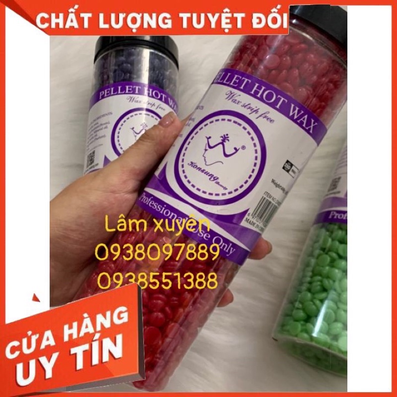 [FREESHIP] Sáp wax tẩy lông trái cây Pellet Hot Wax 400g dạng viên siêu hot, wax nóng, siêu sạch, hạn chế mọc trờ lại