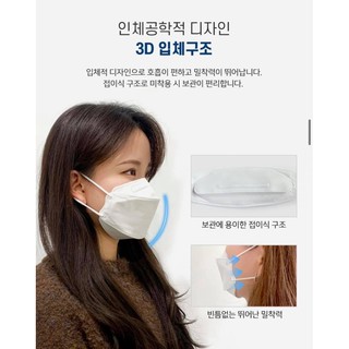 5 chiếc Mask chống bụi và vi khuẩn KF94 Hàn quốc