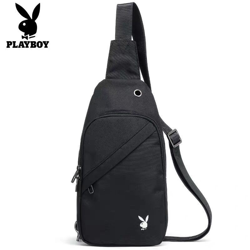 Túi đeo ngực Playboy chéo của nam giới xách thường xuyên đa chức năng vai ba lô vải hợp thời trang thương hiệu nhỏ