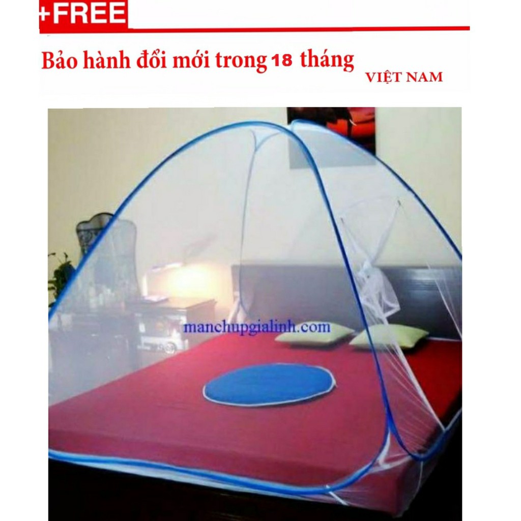 Màn Chụp Tự Động - Mùng Chụp Tự Bung 1m6- 1m8-2m Cao Cấp Bảo Hành 1 Năm