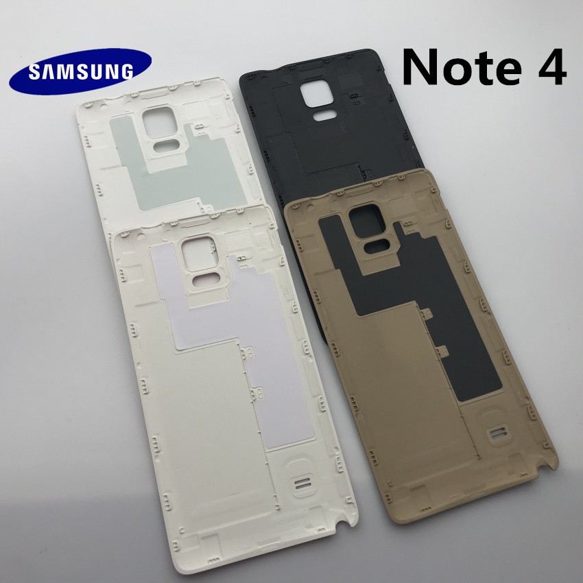 Ốp lưng Samsung Galaxy Note 4 Note4 N910 N9100 Vỏ pin phía sau Cửa sau Samsung note4 nắp pin phía sau