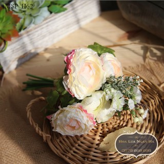 BÓ HOA LỤA KẾT HỢP SỐ 16