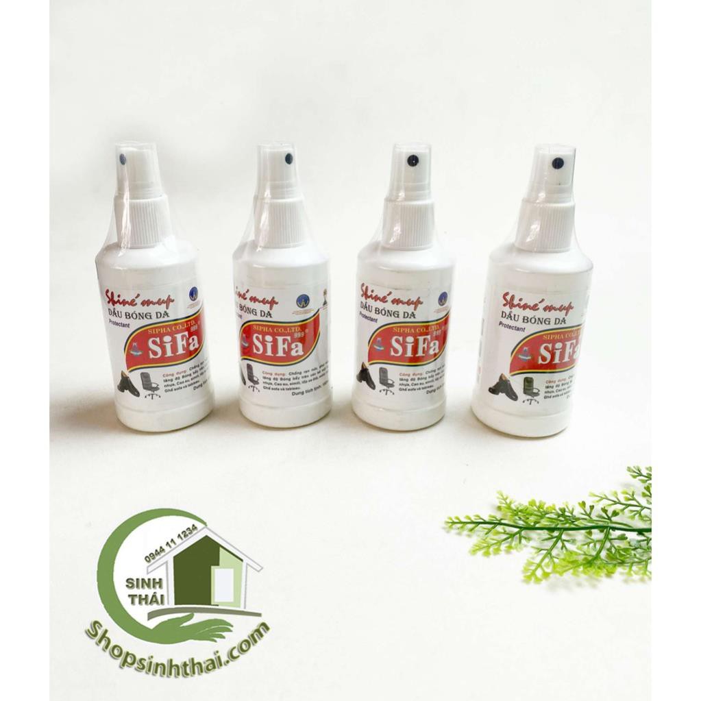 Chai xịt làm bóng đồ da, xi làm mềm mới áo vải da, giày dép, ghế sofa, túi xách - dầu bóng da sifa 150ml