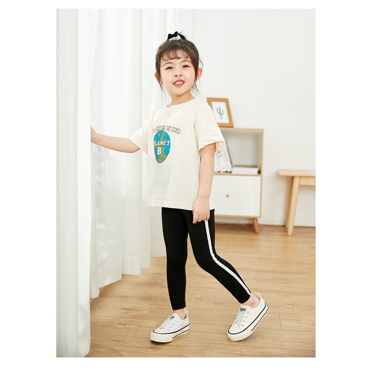 Quần legging YAOEENH co giãn phong cách phương Tây thời trang cho bé gái