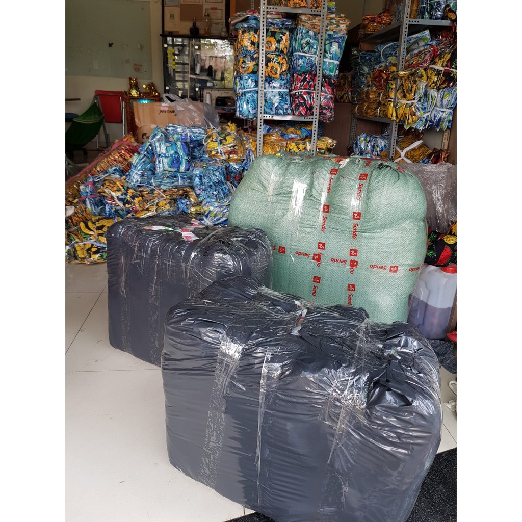 (chất kate thái 1 - kho HCM) Hoa hướng dương đi biển, team - bộ hoa quả, trái cây big size- chuyên sỉ lẻ - nhuhuyen shop