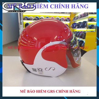 [ Chính Hãng ]Mũ bảo hiểm ¾ GRS A318K kính dài