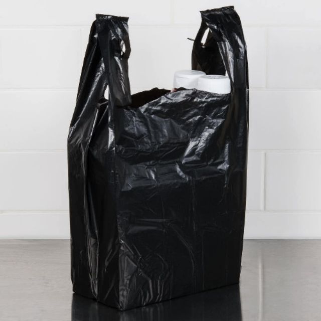 Túi nilon đen gói hàng, đựng rác( bịch 1kg)
