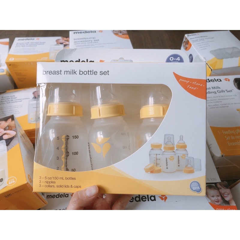 Bình sữa Medela 150ml (tặng nắp trữ)