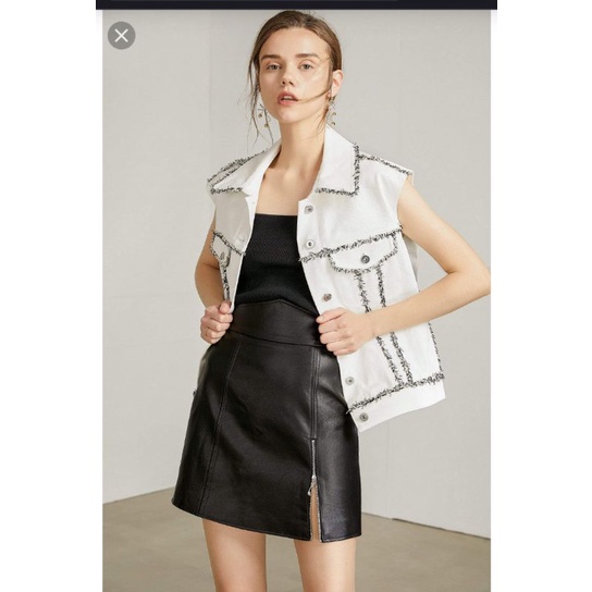Chân váy da body VNXK xuất khẩu dư xịn khoá zip kéo hông sexy