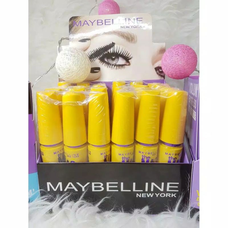 (Hàng Mới Về) Mascara Maybelline Magnum Chuốt Mi Cong Vút Và Dày Hơn