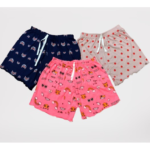 Quần đùi nữ Shyntores - quần đùi nữ thời trang cạp chun cuốn viền hoạt tiết hoạt hình siêu xinh freeship