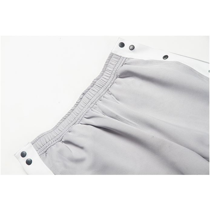 Quần bóng rổ dài bấm cúc 2 màu đen,xám